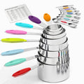 Stainless Steel Measuring Cups and Spoons Set